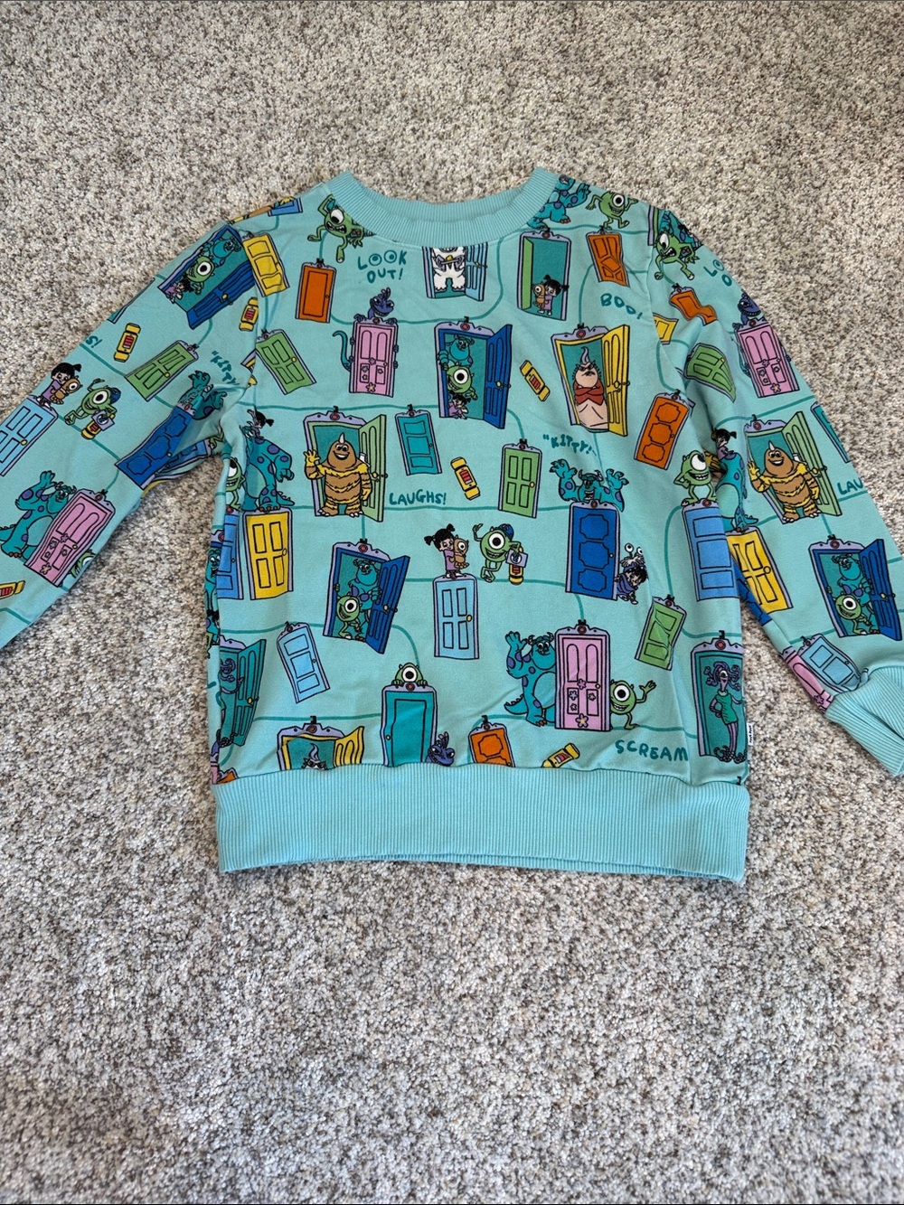 Little Sleepies Disney Monsters Inc Crewneck Sweatshirt Size 5